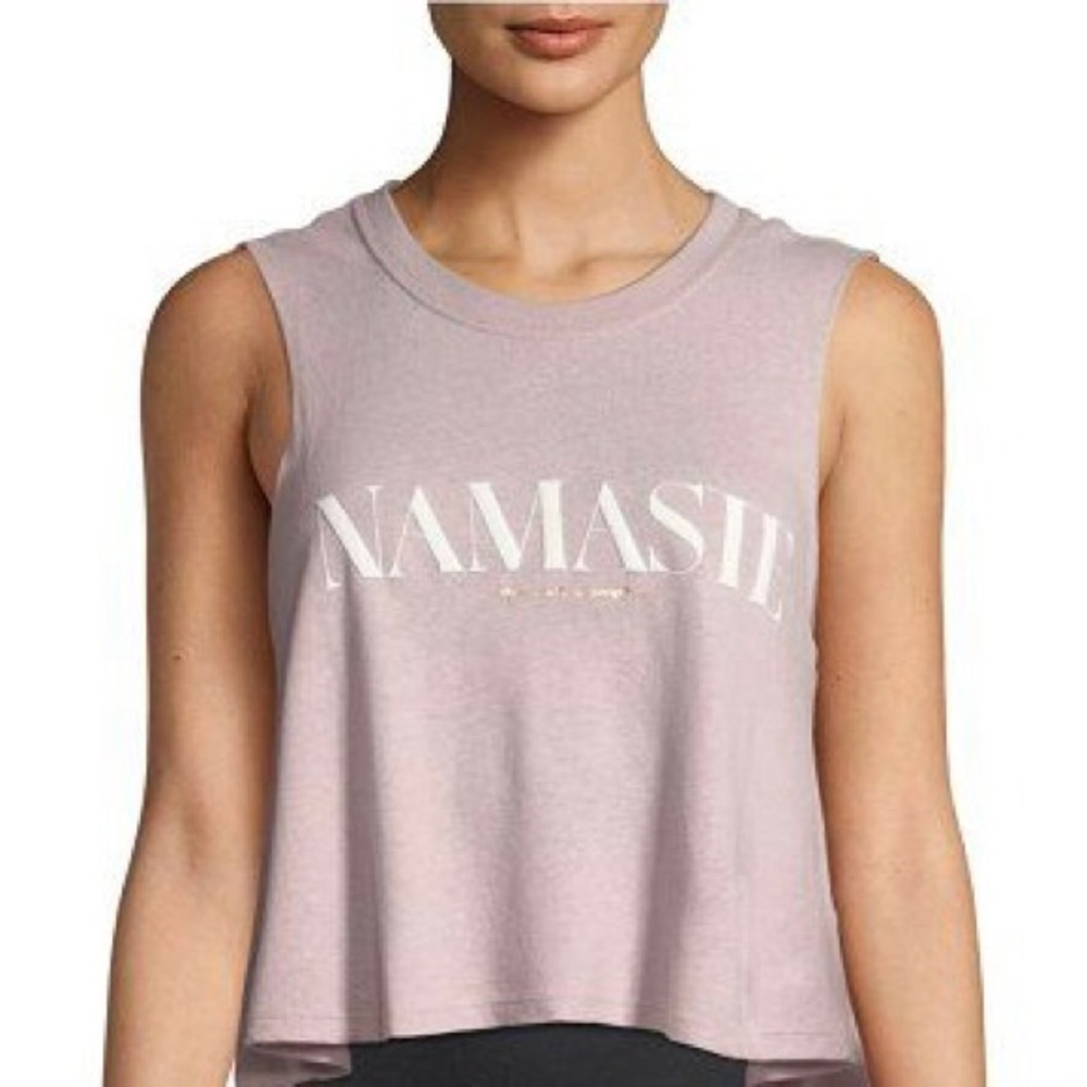 Spiritual Gangster Cropped Flowy Muscle Tank Top